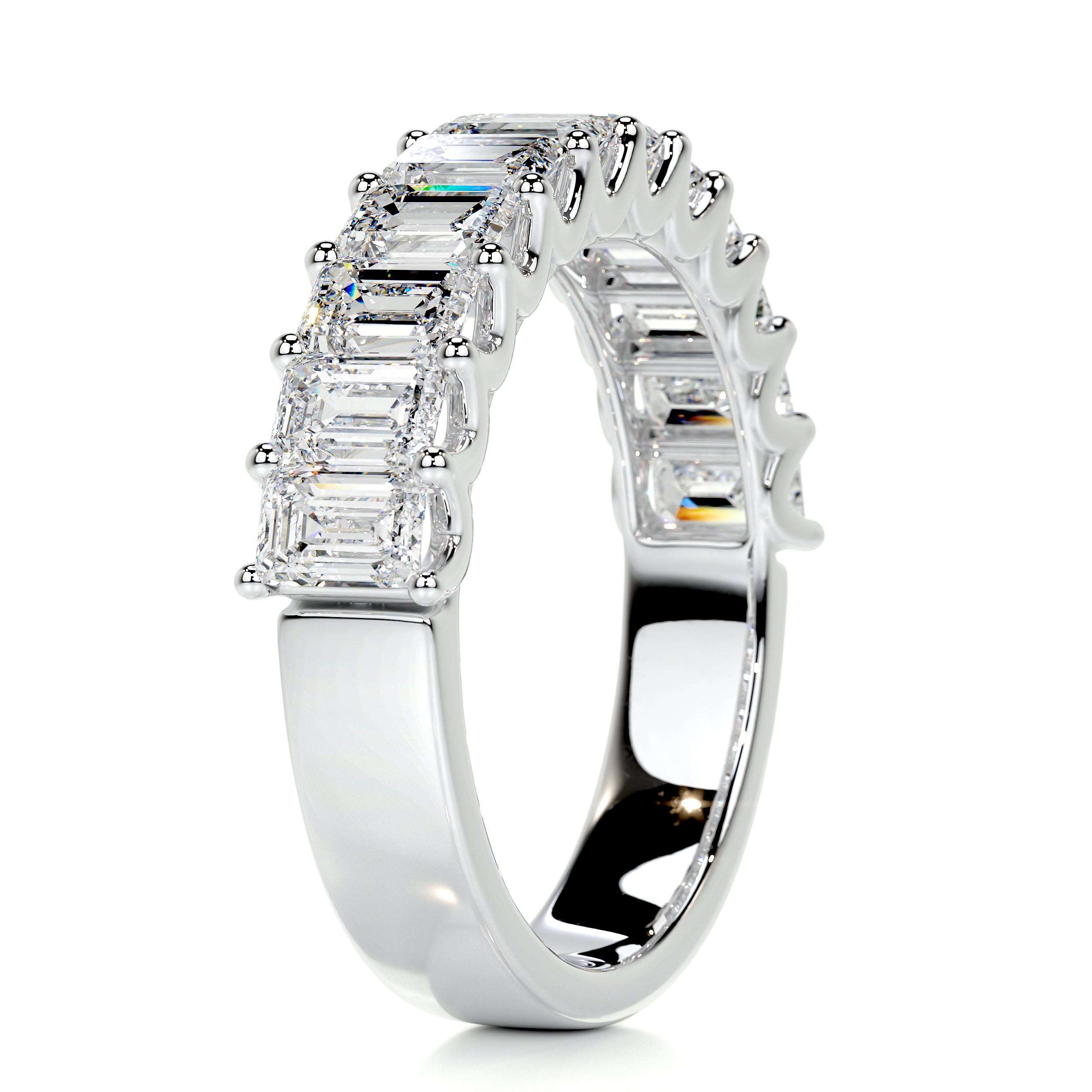 Gina Half Eternity Wedding Ring -14K White Gold、mySite、hinf8tx79