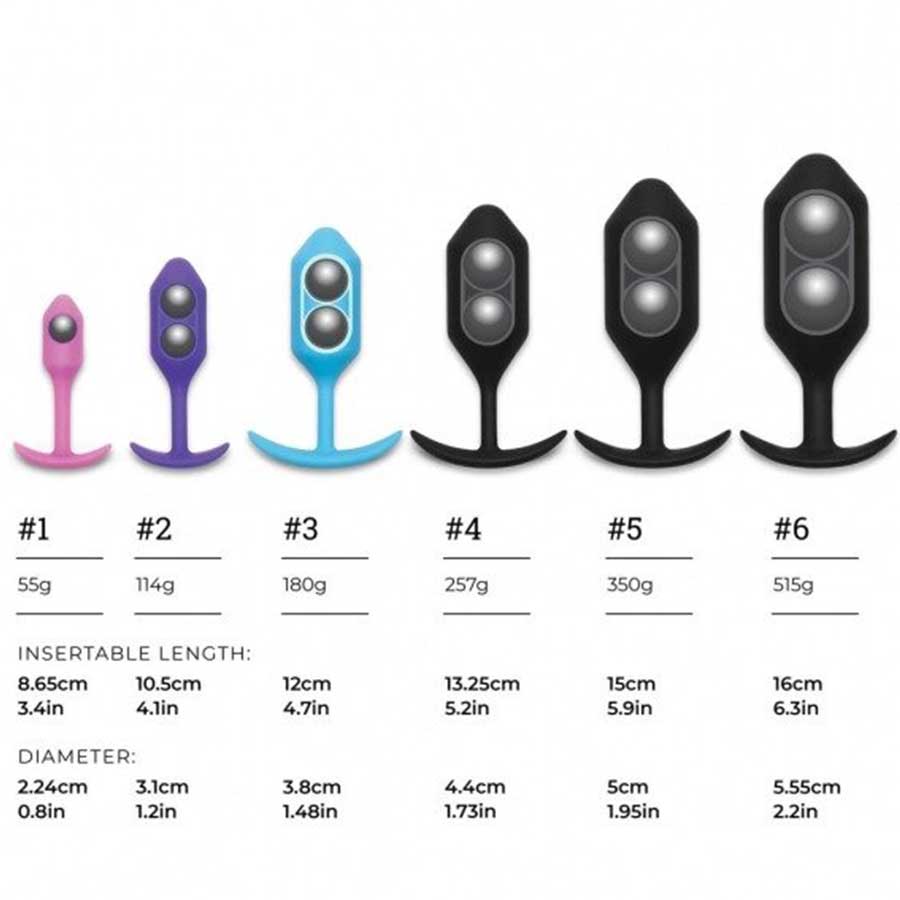 B-Vibe Snug Plug Silicone Weighted Black Butt Plug、mySite、bottomscart