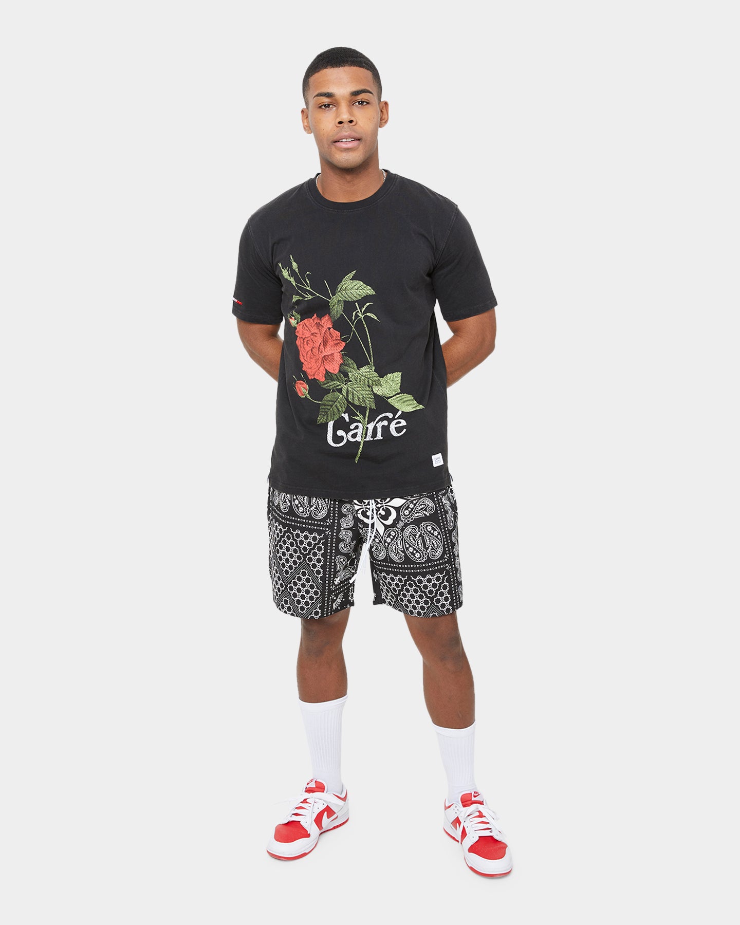 Carre Ament Vintage Classic Short Sleeve T-Shirt Washed Black、mySite、zt4zffjzw