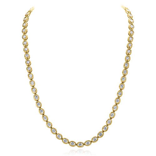 Gumuchian Oasis 18k Yellow Gold Illusion Diamond Necklace、mySite、hinf8tx79