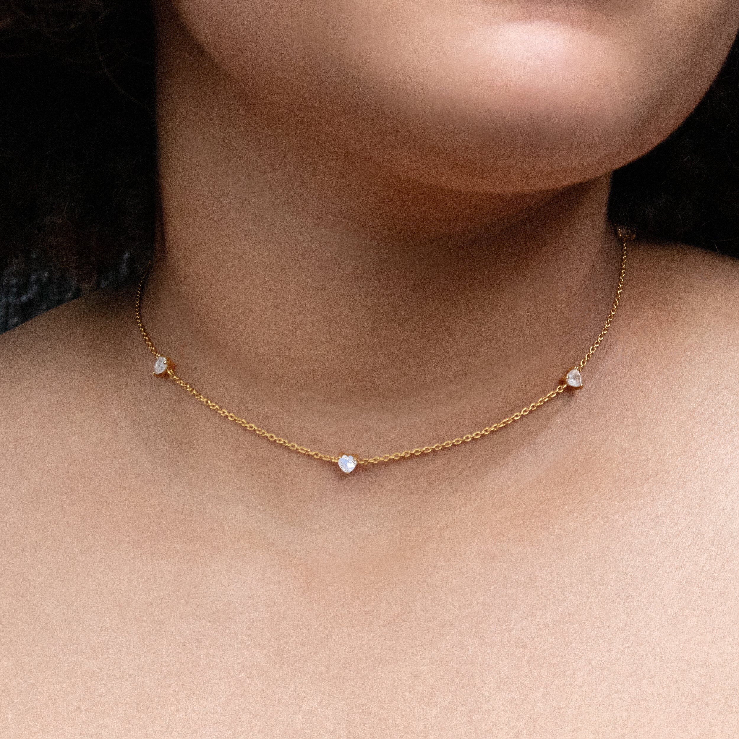 Moonstone Never Without My Gem Necklace - June Birthstone、mySite、hinf8tx79