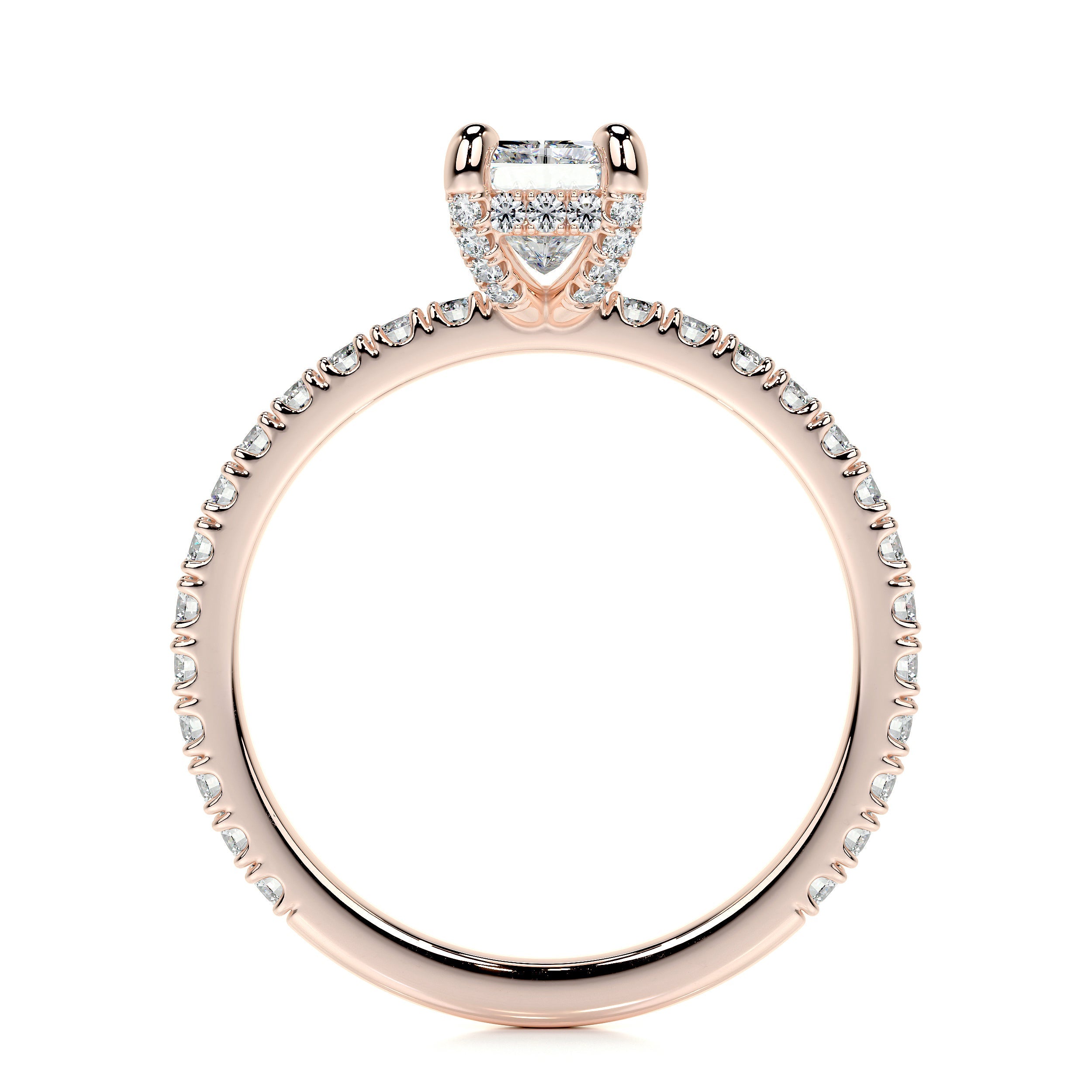Deborah Elongated Lab Grown Diamond Ring -14K Rose Gold、mySite、hinf8tx79