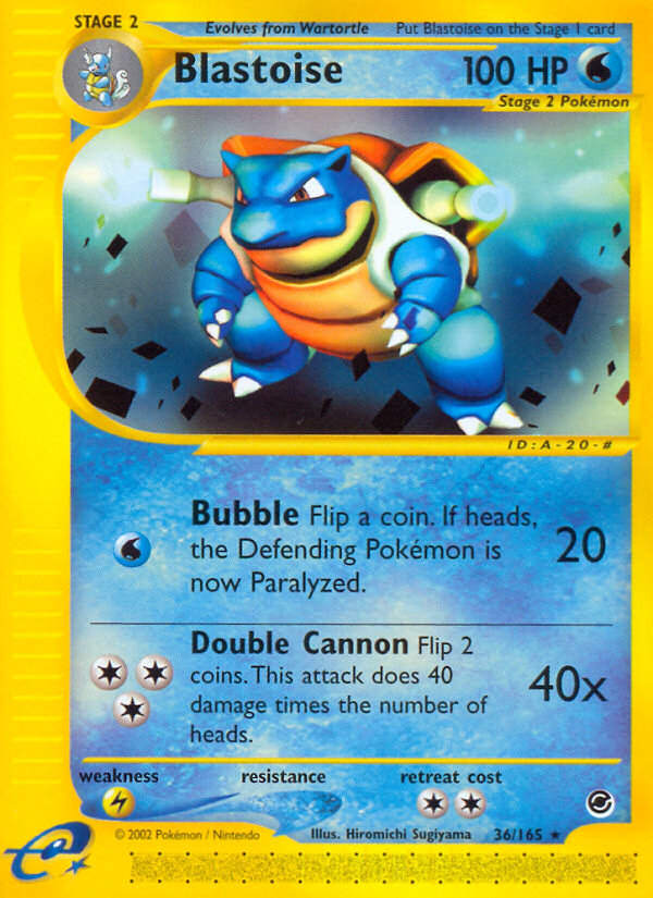 Blastoise (36/165) Expedition: Base Set、mySite、waistdrama