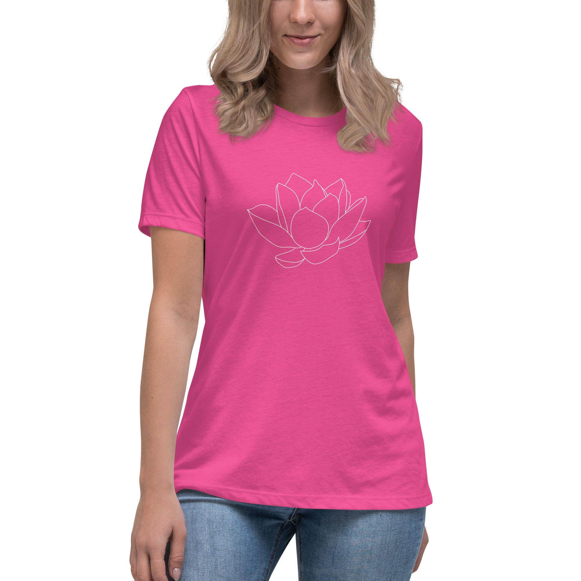 Water Lily Women's Relaxed T-Shirt、mySite、camillekostekn