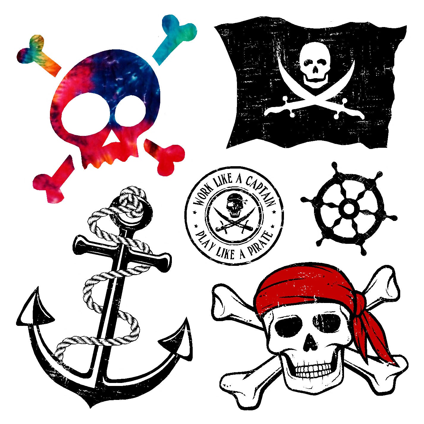  Pirates Vinyl Sticker Decal Set、mySite、ghnorth