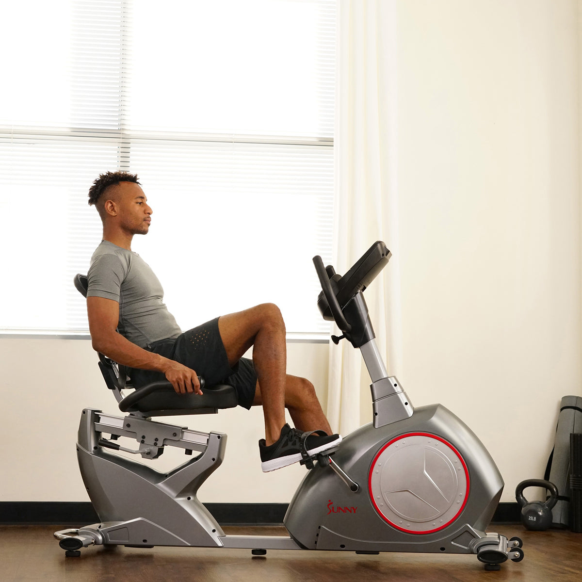  Recumbent Bike Exercise Bike, Self-Powered Cycling for USB Charging Function、mySite、ghnorth
