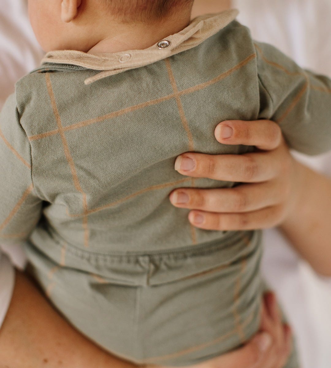 Swiss Check Neutral Bodysuit & Pant Set、mySite、g9winljtr