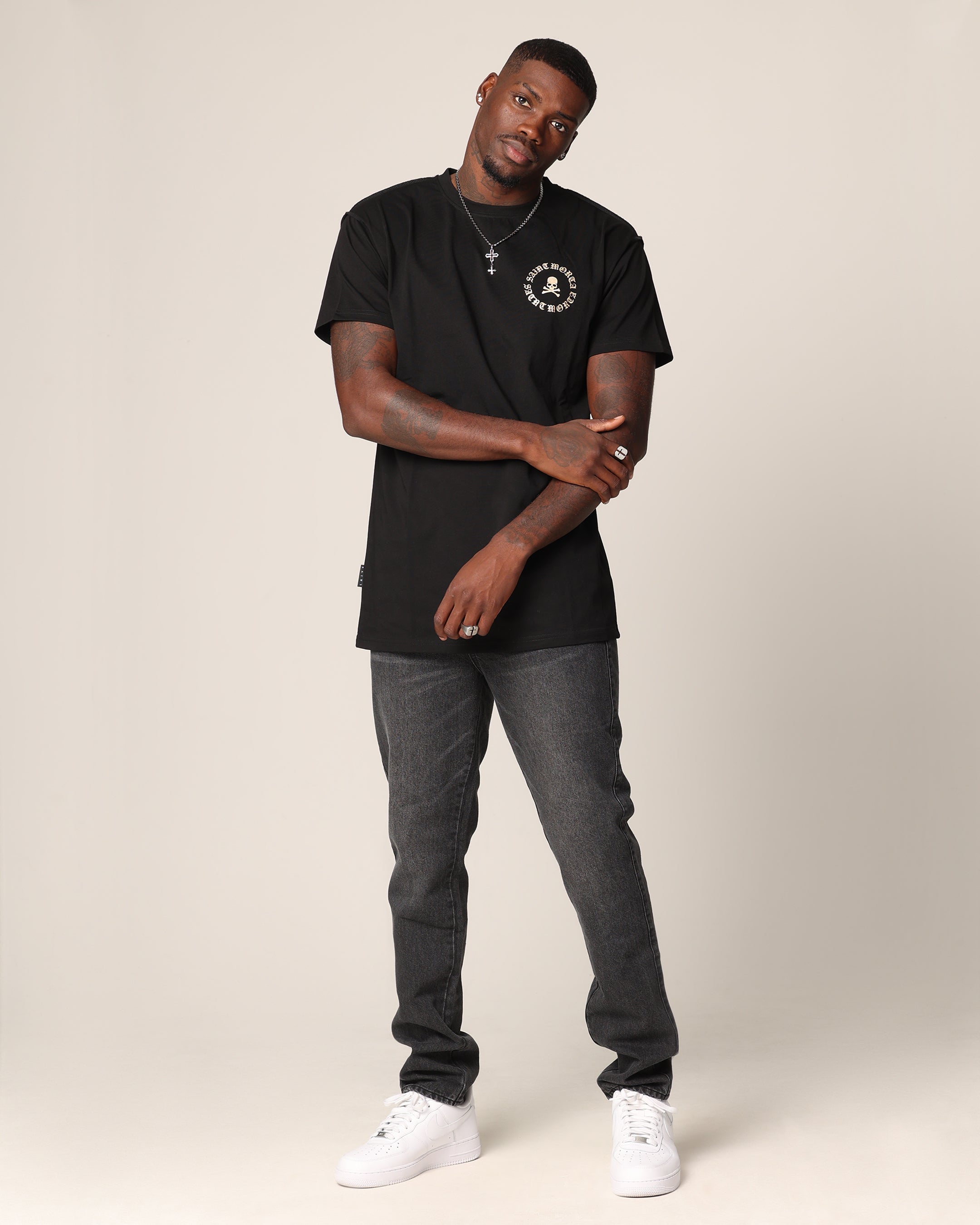 Saint Morta Ceremonies Lafayette T-Shirt Black/Gold、mySite、zt4zffjzw