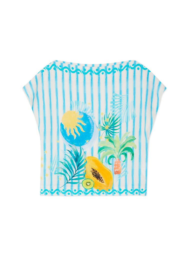 Rio Stripe Boxy Top、mySite、solidvoid