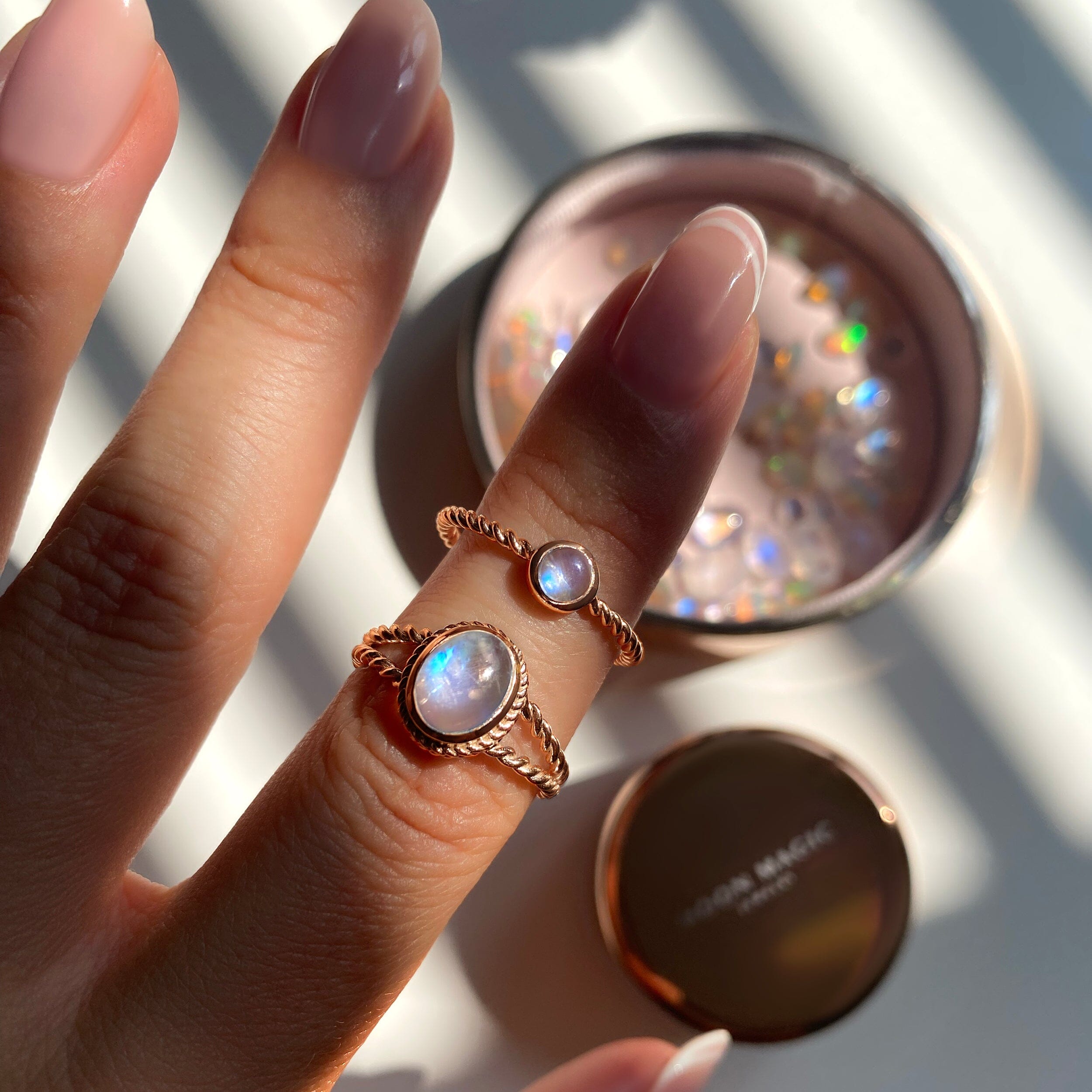 Moonstone Ring - Cloudy Shield、mySite、hinf8tx79