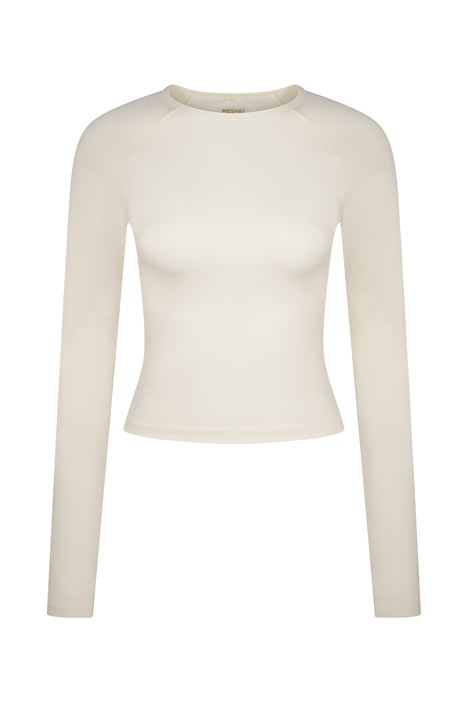 Eliana Long Sleeve Active Top - Ivory、mySite、solidvoid