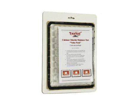 TAYLOR TOOLS - 625.POP.VP CALCIUM CHLORIDE MOISTURE TEST KIT VALUE PACK