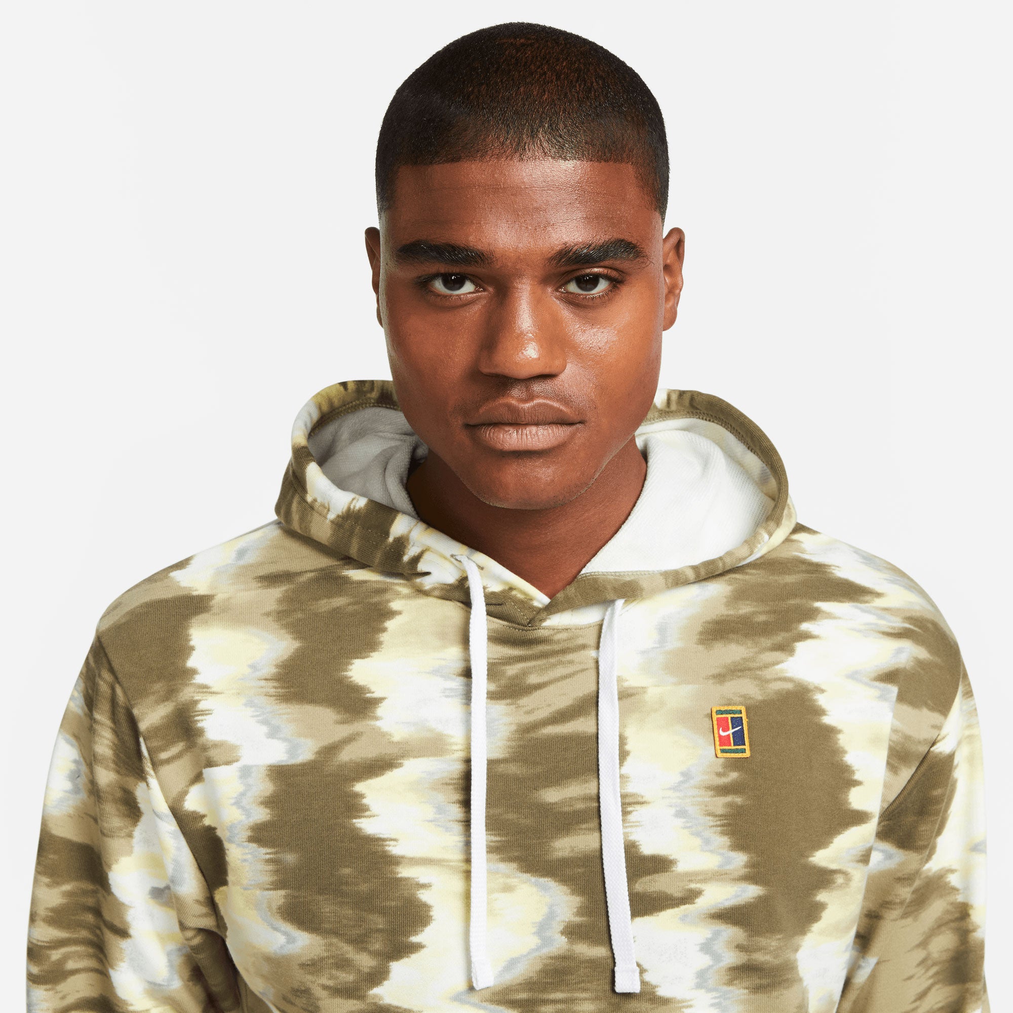 NikeCourt Dri-FIT Heritage Men's Fleece Printed Tennis Hoodie