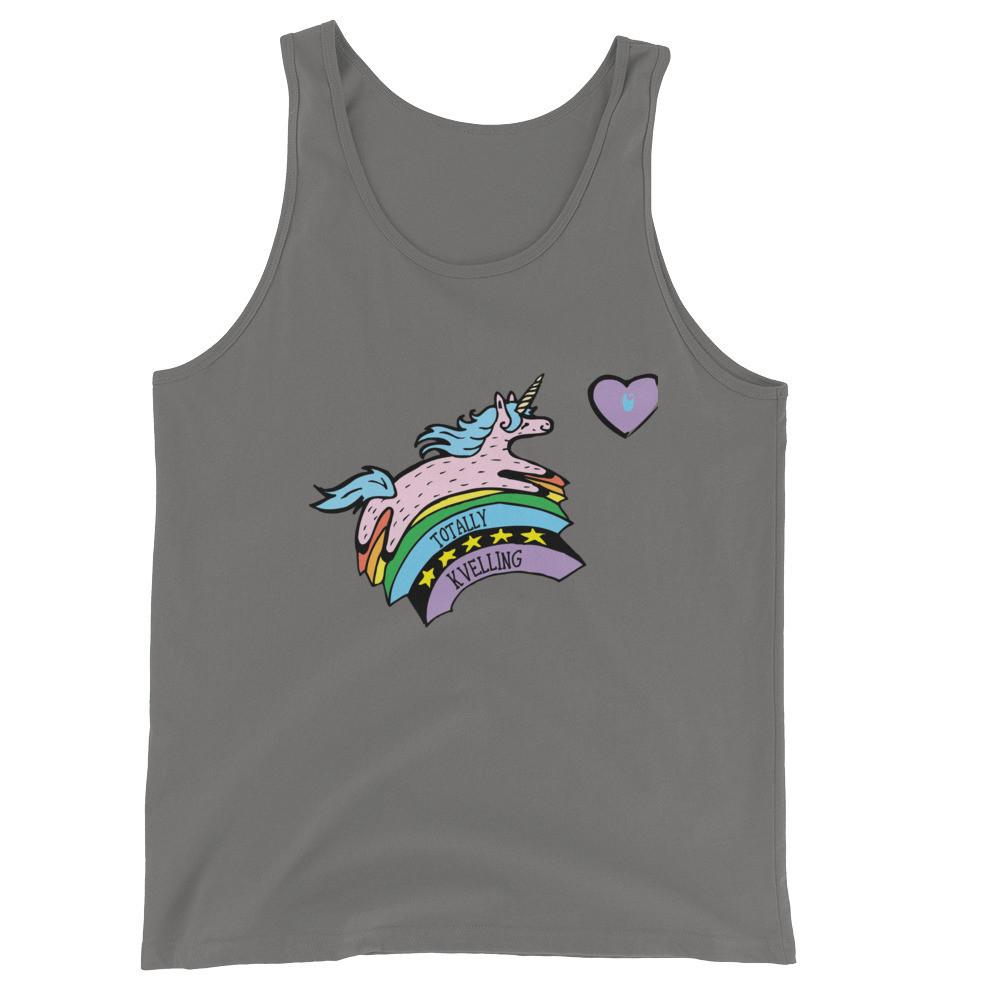Jewnicorn Totally Kvelling Unisex Tank Top - (Choice of Color) - (Sizes XS - XXL)、mySite、topwebapps