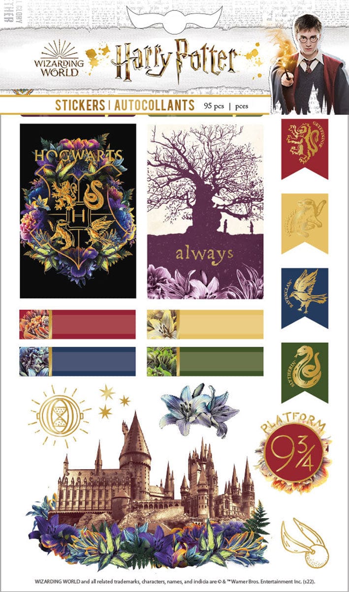  Harry Potter Planner Stickers - Floral Hogwarts、mySite、ghnorth