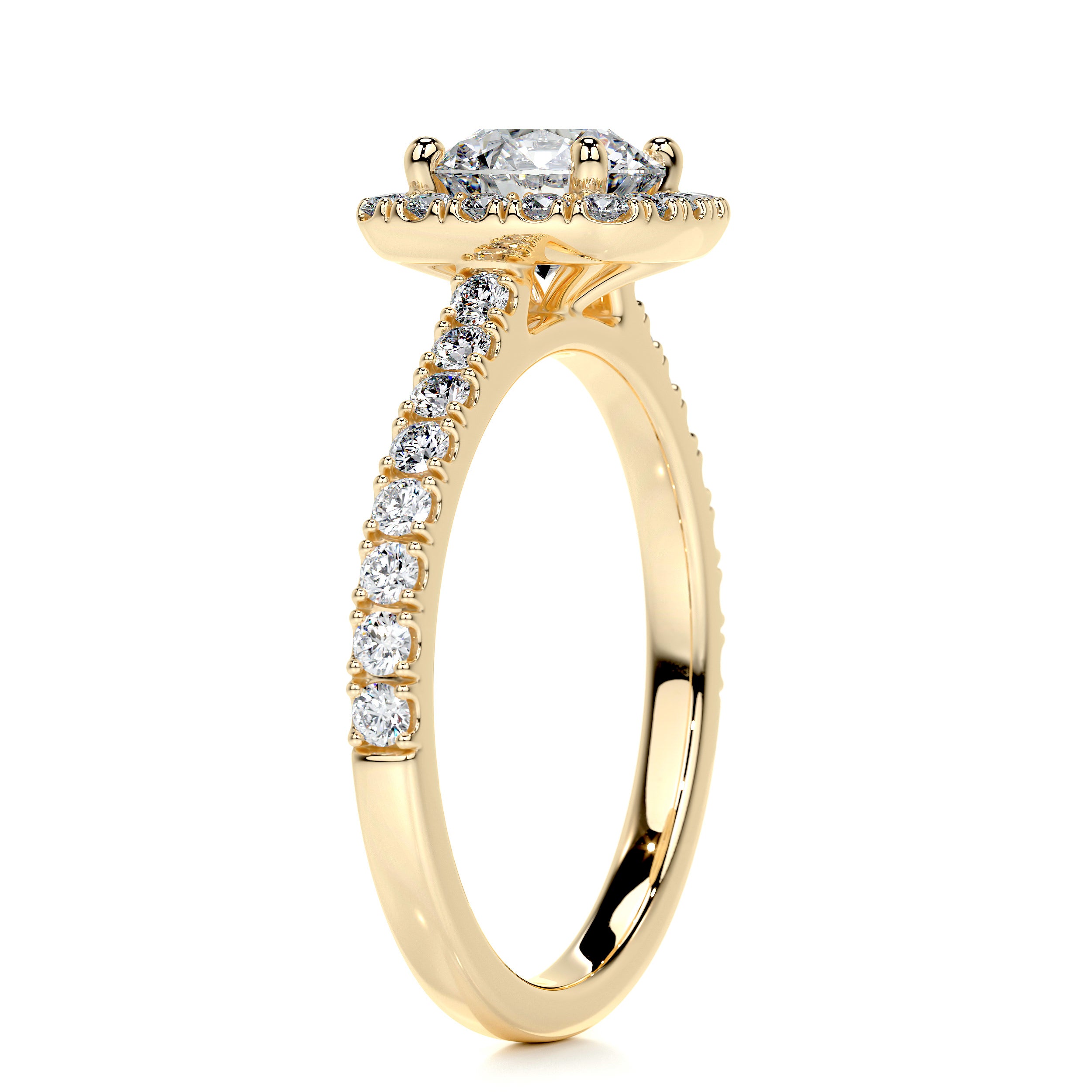 Claudia Diamond Engagement Ring -18K Yellow Gold、mySite、hinf8tx79