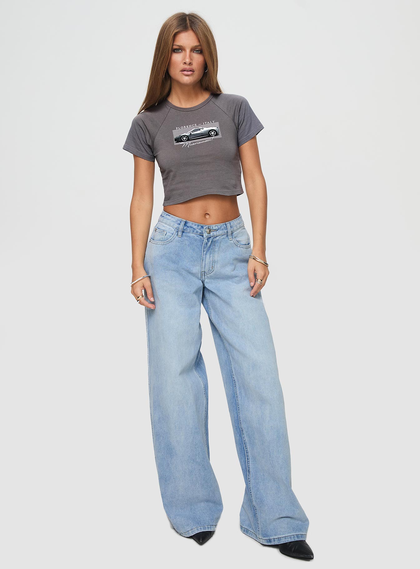 Racing Florence Baby Tee Black、mySite、solidvoid