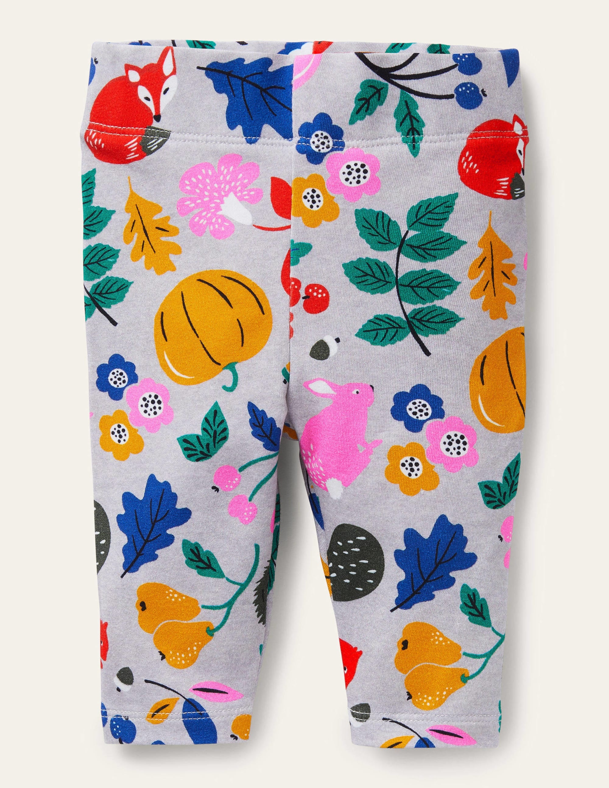  Baby Leggings-Grey Marl Forest Friends、mySite、ashleygrahame