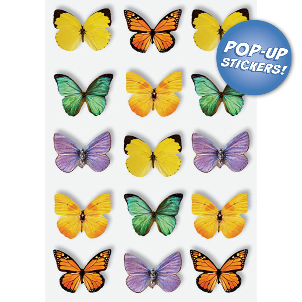  Butterflies Pop-Up 3-D Stickers、mySite、ghnorth