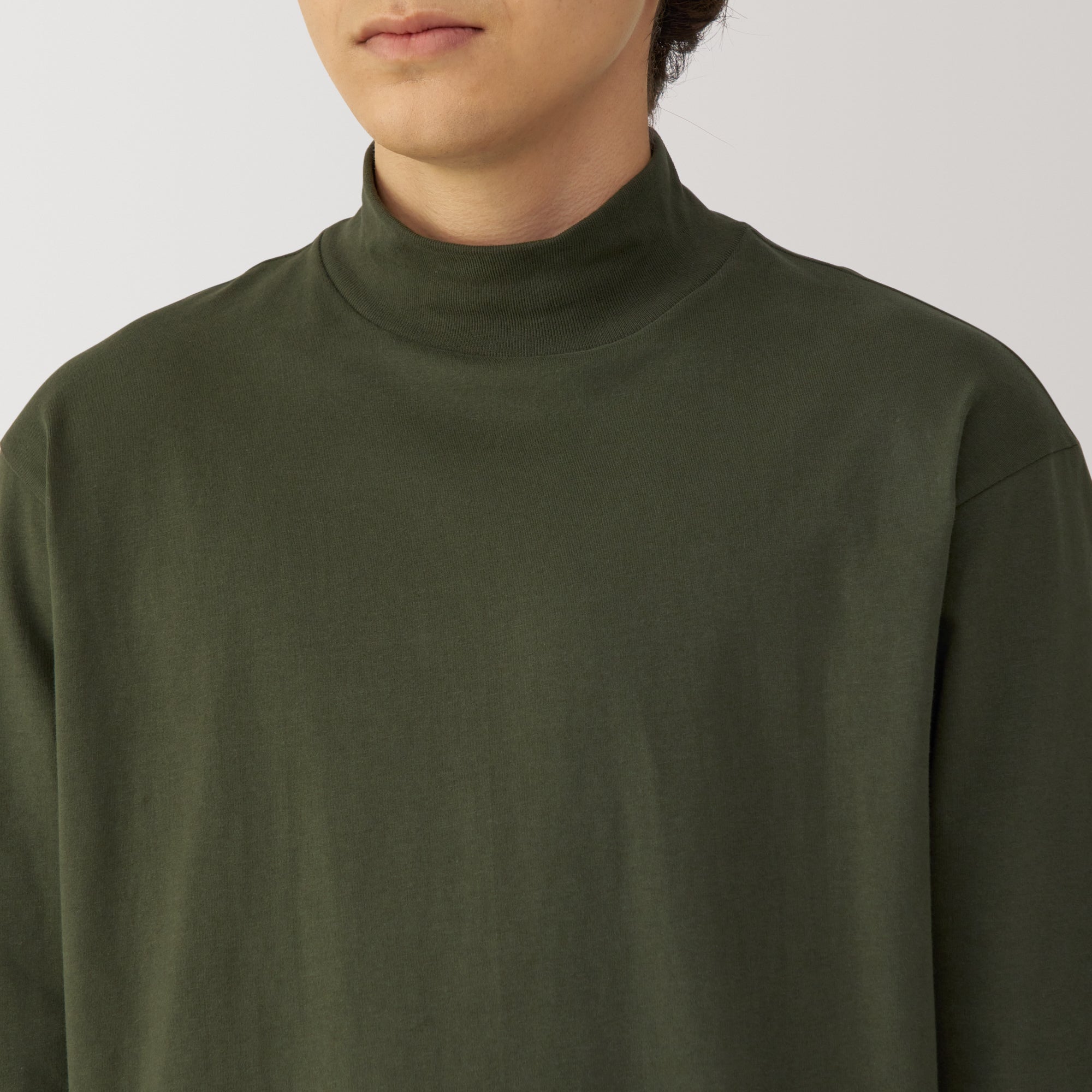  Men's Brushed High Neck Long Sleeve T-Shirt、mySite、sugarbowlscore