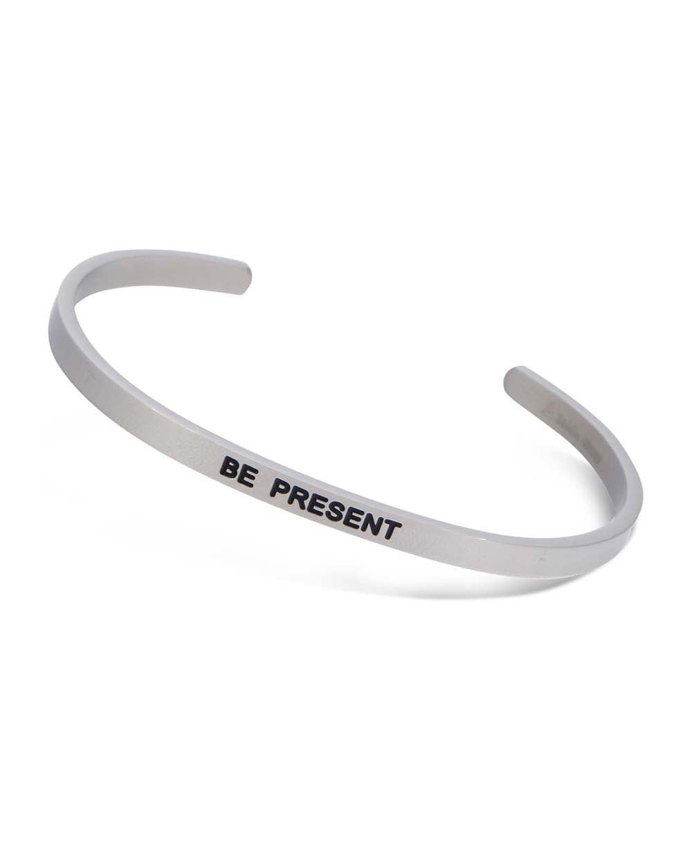 Be Present Engraved Cuff Bracelet、mySite、topwebapps