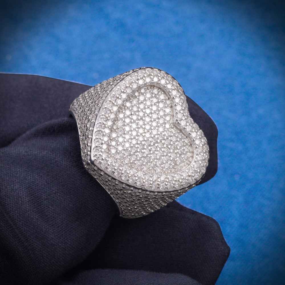 2-layer Moissanite Heart Ring 14K Gold、mySite、hinf8tx79