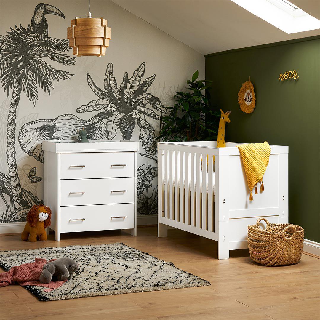  Obaby Nika Mini 2 Piece Room Set - White Wash、mySite、merchandisen