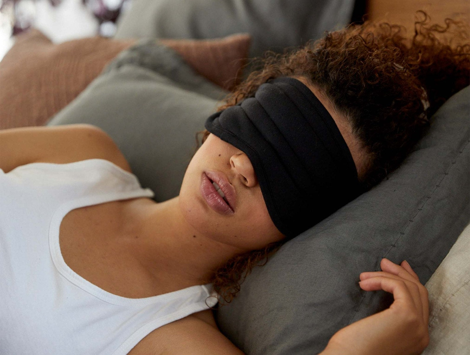  Organic Olema Quilted Eye Mask - Renewed、mySite、sugarbowlscore
