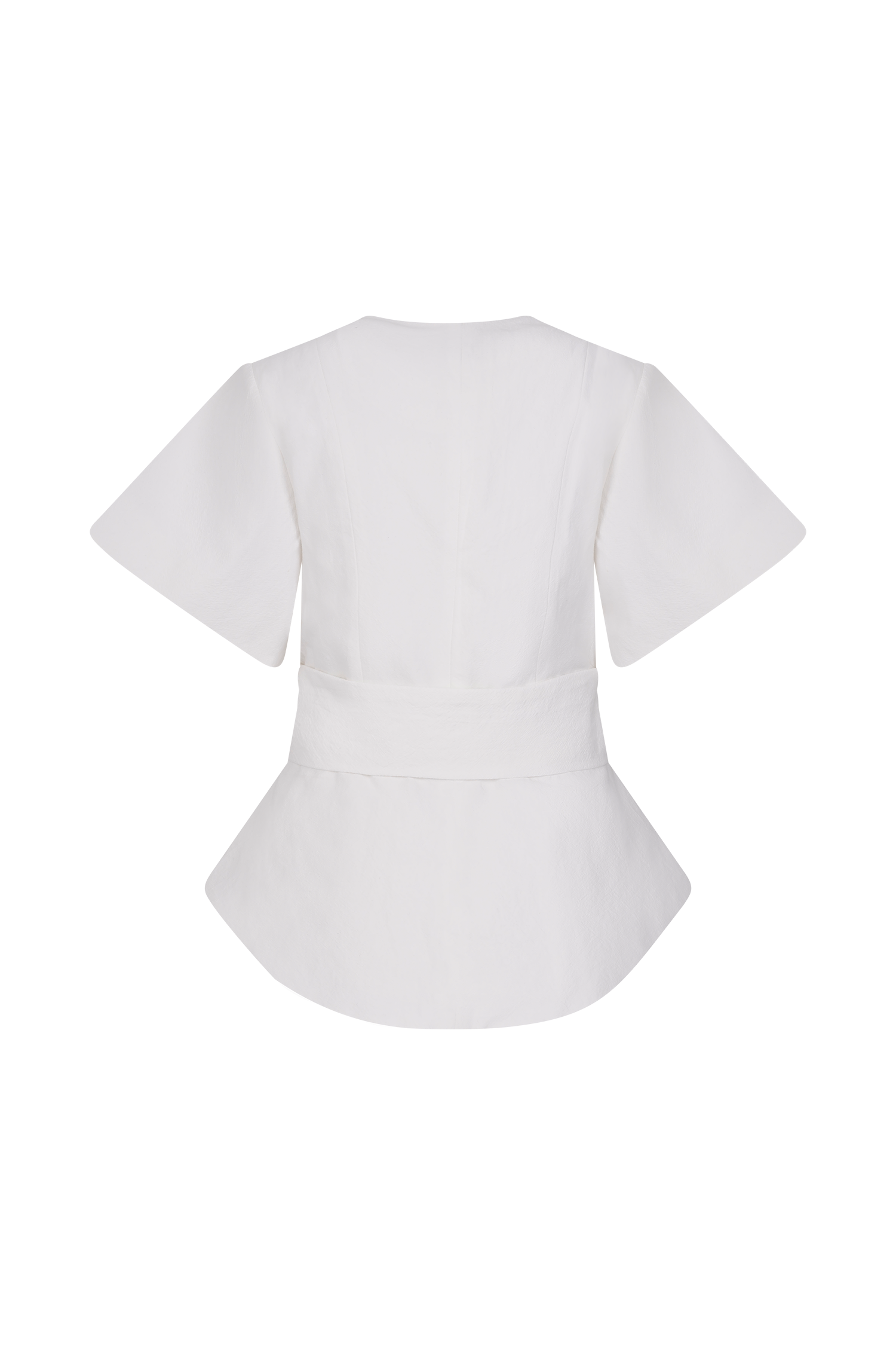 Liberty Cotton Shortsleeve Top - White、mySite、solidvoid