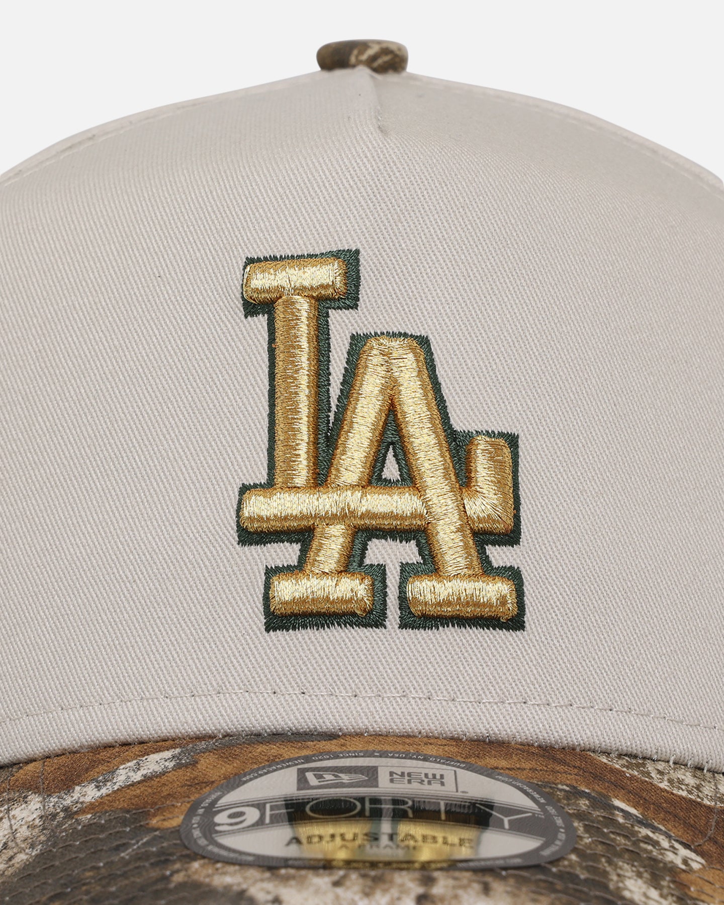 New Era Los Angeles Dodgers 'Real Tree Stone' 9FORTY A-Frame Snapback Stone、mySite、zt4zffjzw