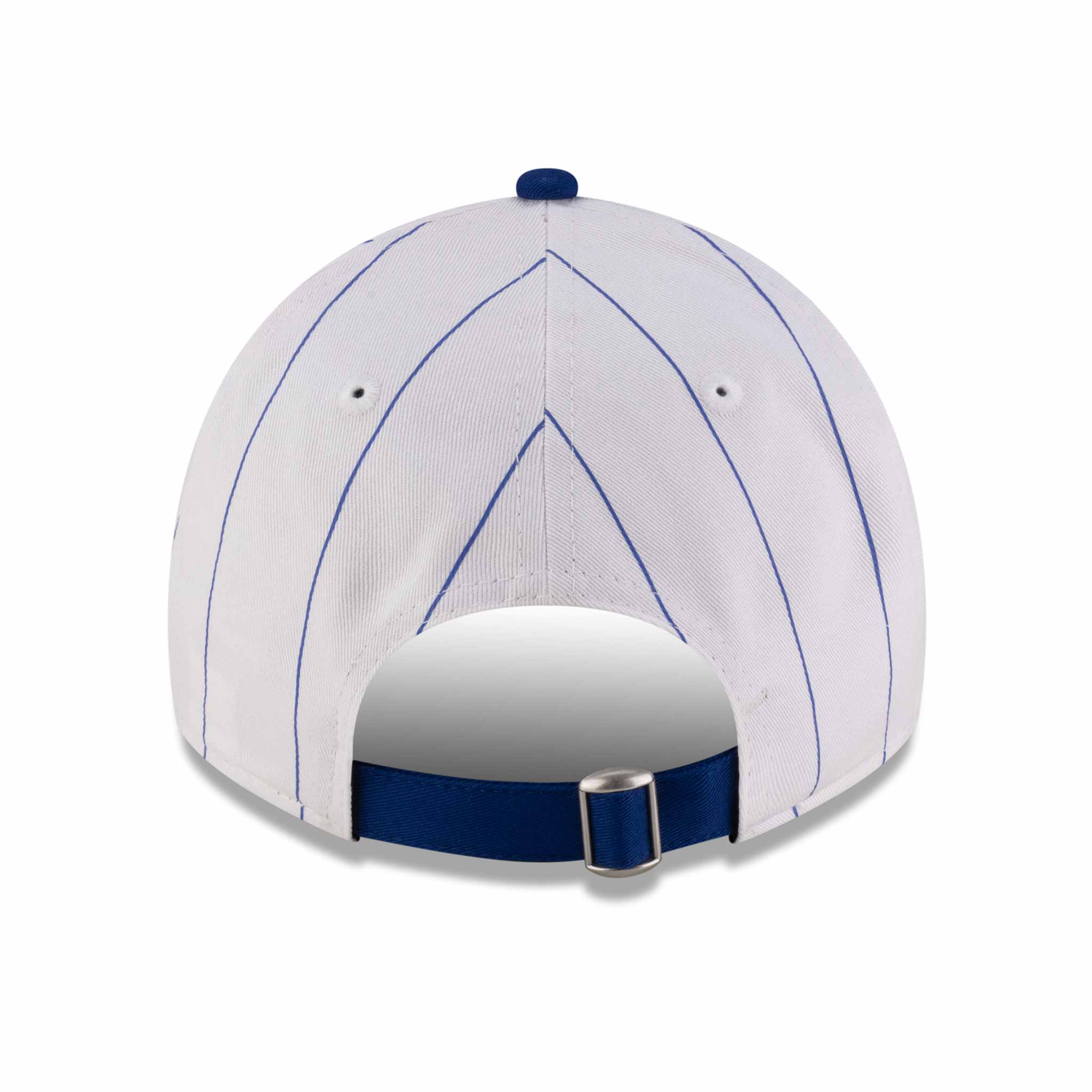 Chicago Cubs New Era 9FORTY Women's White Pinstripe Walking Bear Adjustable Cap、mySite、vikingsvslions