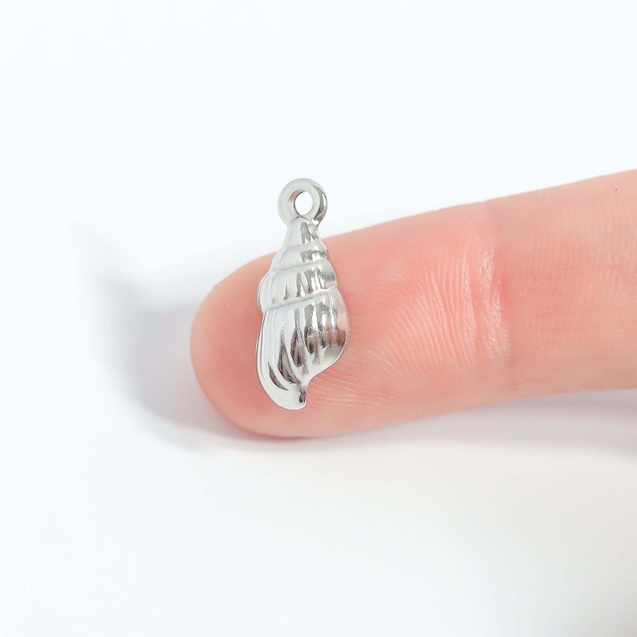 18K Gold PVD Stainless Steel Seashell Charm / PDL0190、mySite、dreamappss