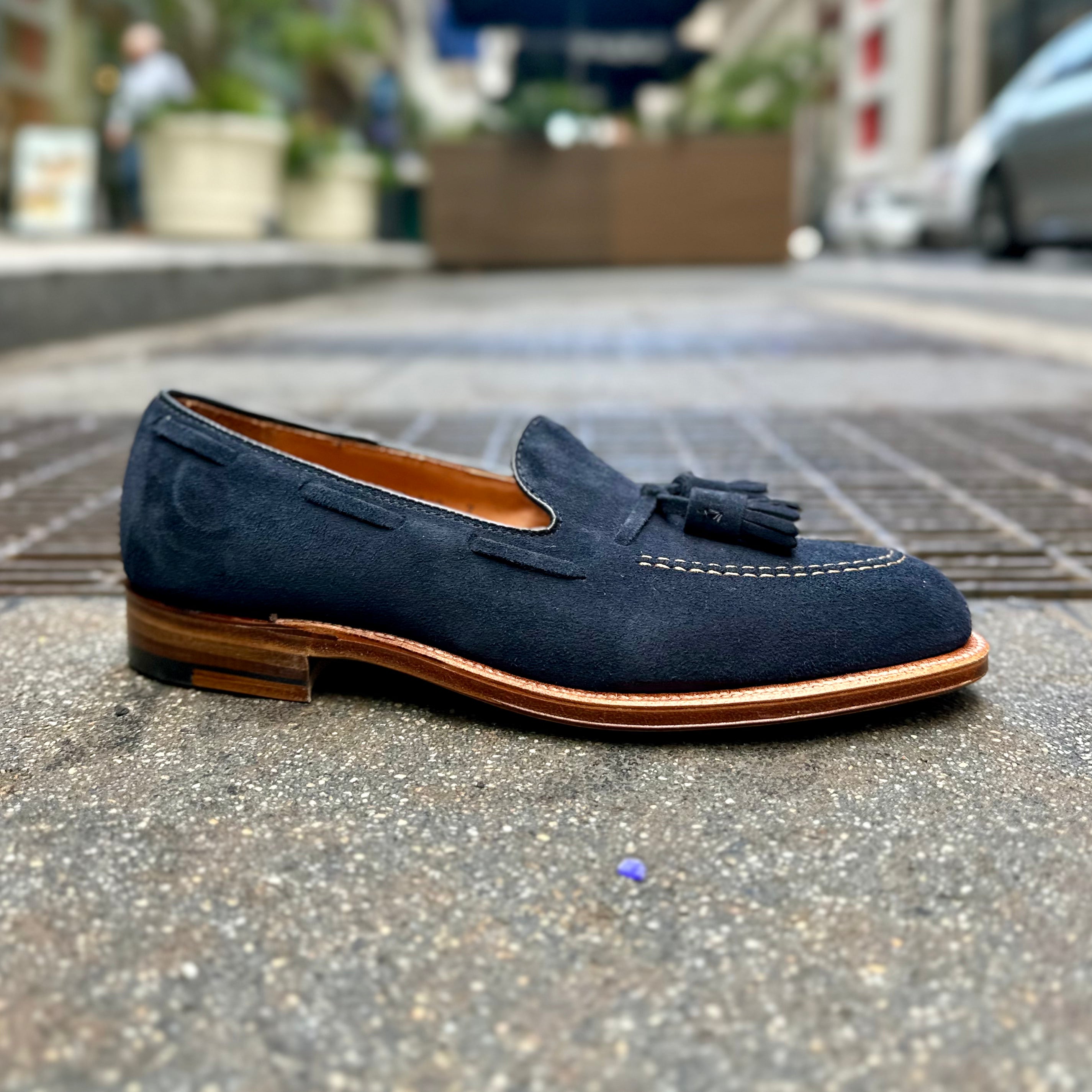  36205 - Tassel Loafer in Navy Blue Suede、mySite、preschool7hills