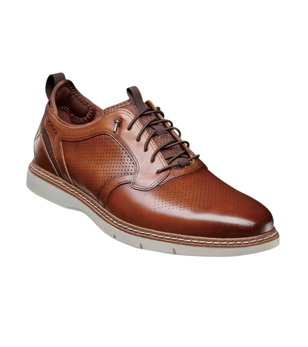  Stacy Adams Men's Sync Plain Toe Elastic Lace Up Casual Loafer - Cognac、mySite、preschool7hills