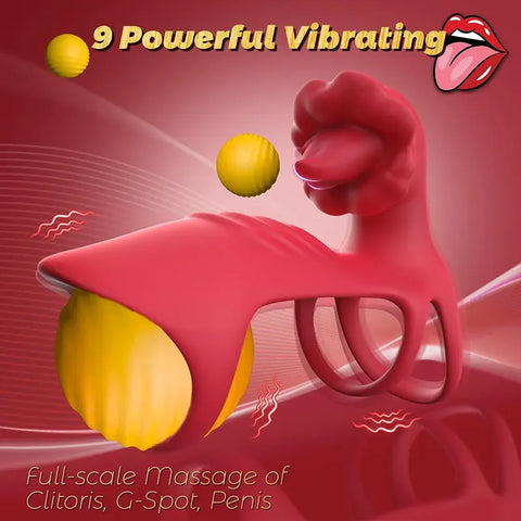 Triple-Ring Vibrating Cock Sleeve with App