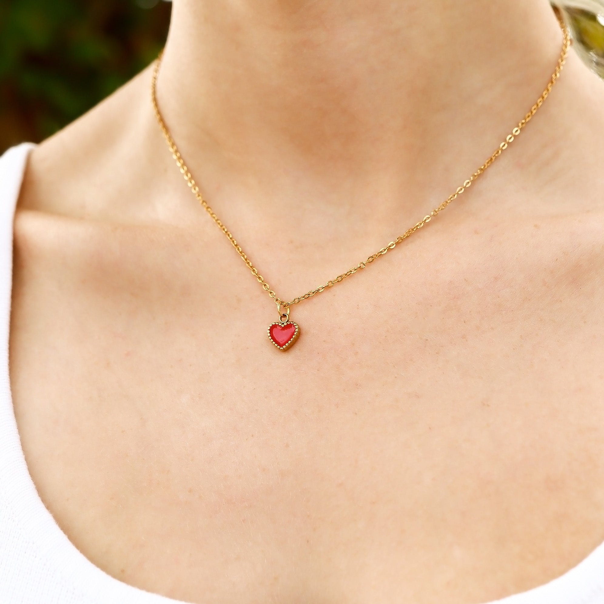 18K Gold PVD Stainless Steel PVD Coated Loop/Cable Chain Necklace / CHN3011、mySite、dreamappss