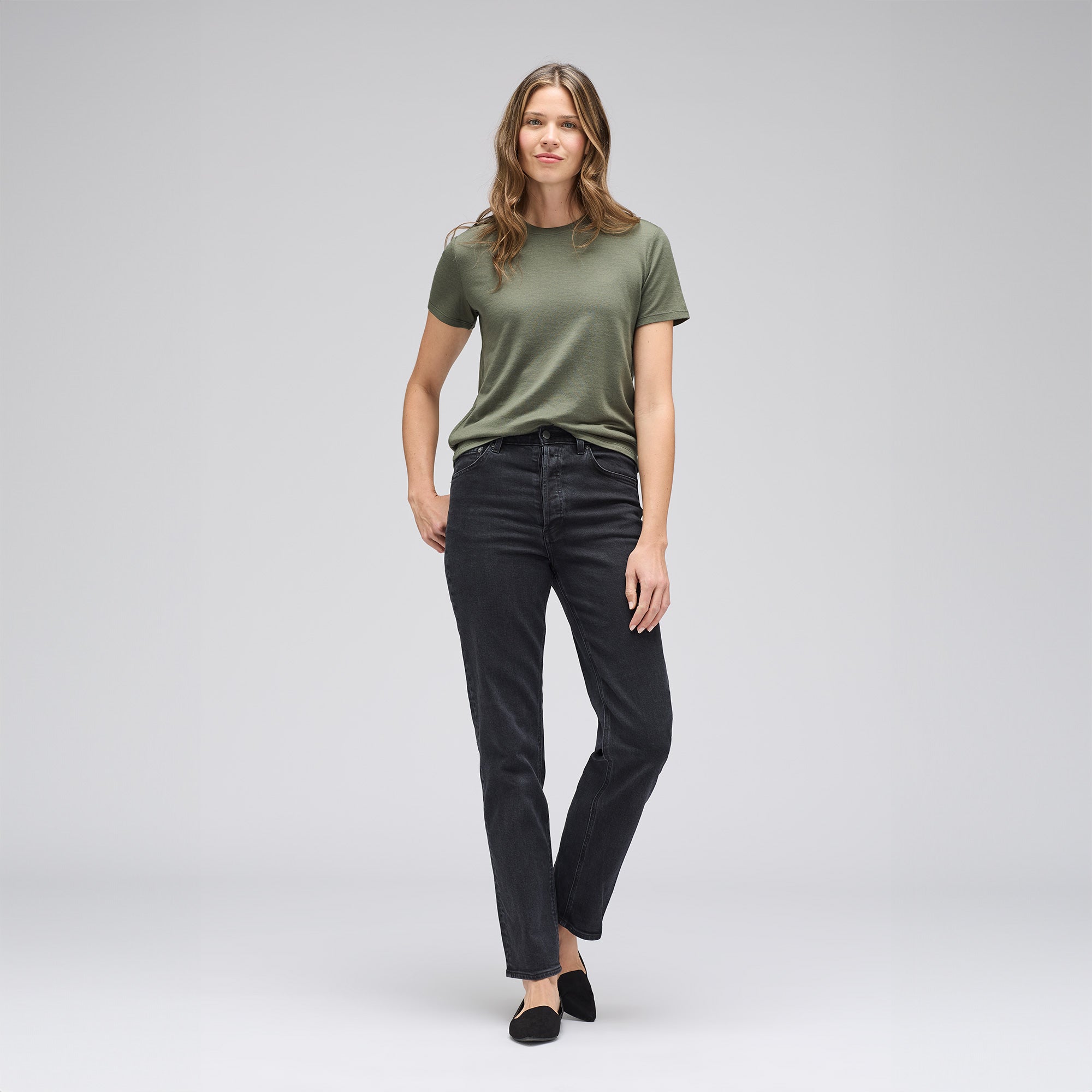 Women's Merino Crew Neck T-Shirt、mySite、noshort