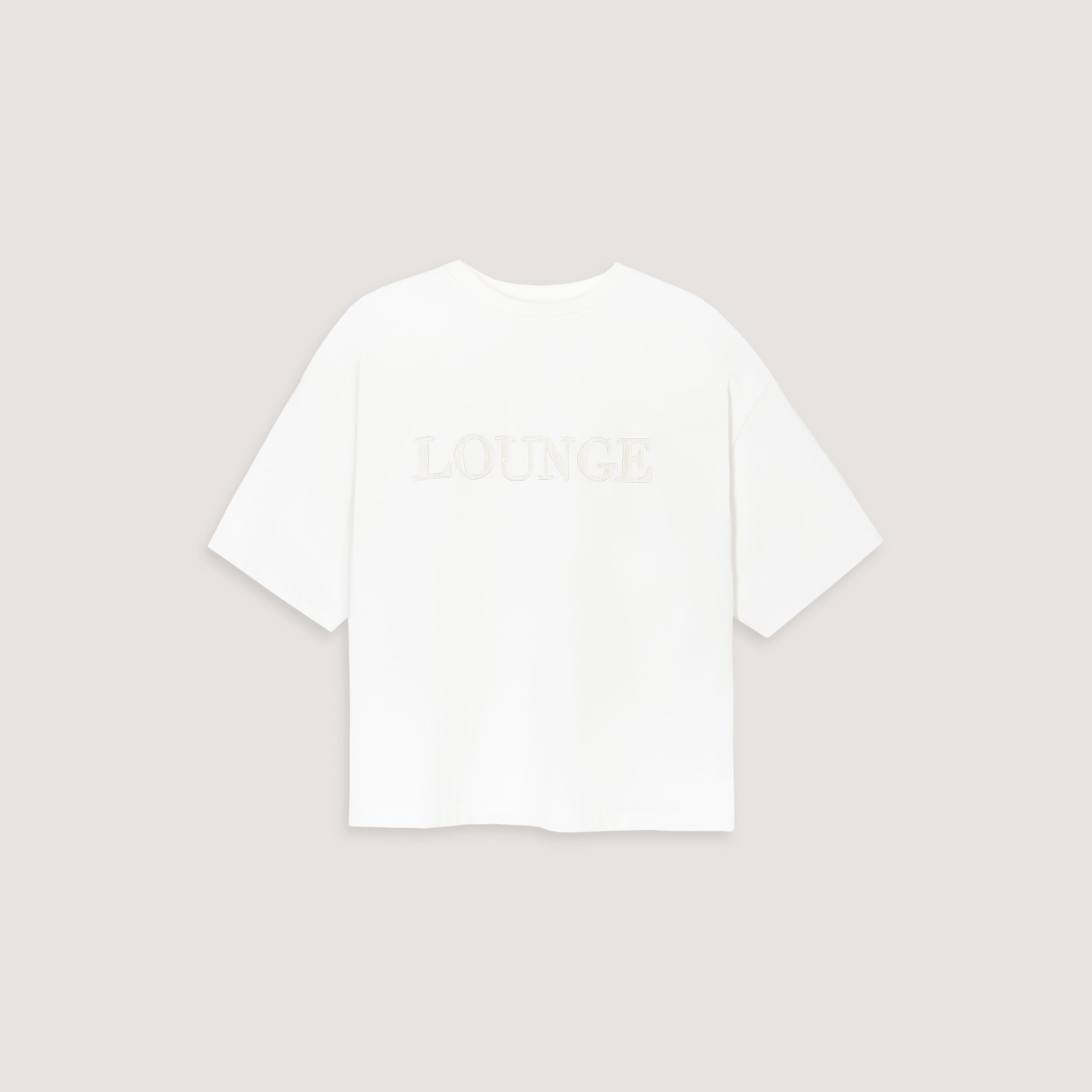 Oversized Lace Appliqu茅 T-Shirt - White、mySite、bengalsvssteelers