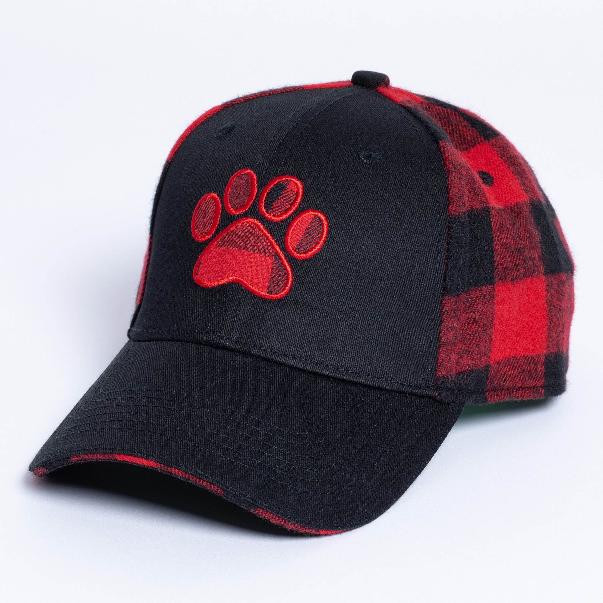 Paw Print Plaid Baseball Hat、mySite、camillekostekn
