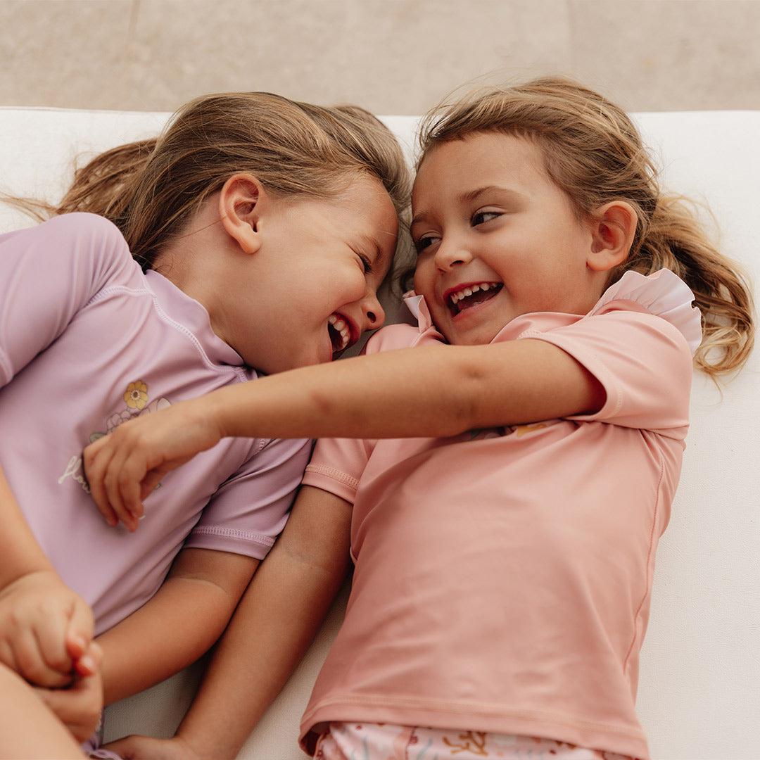  Little Dutch Short Sleeves Swim T-Shirt - Seahorse Pink、mySite、merchandisen