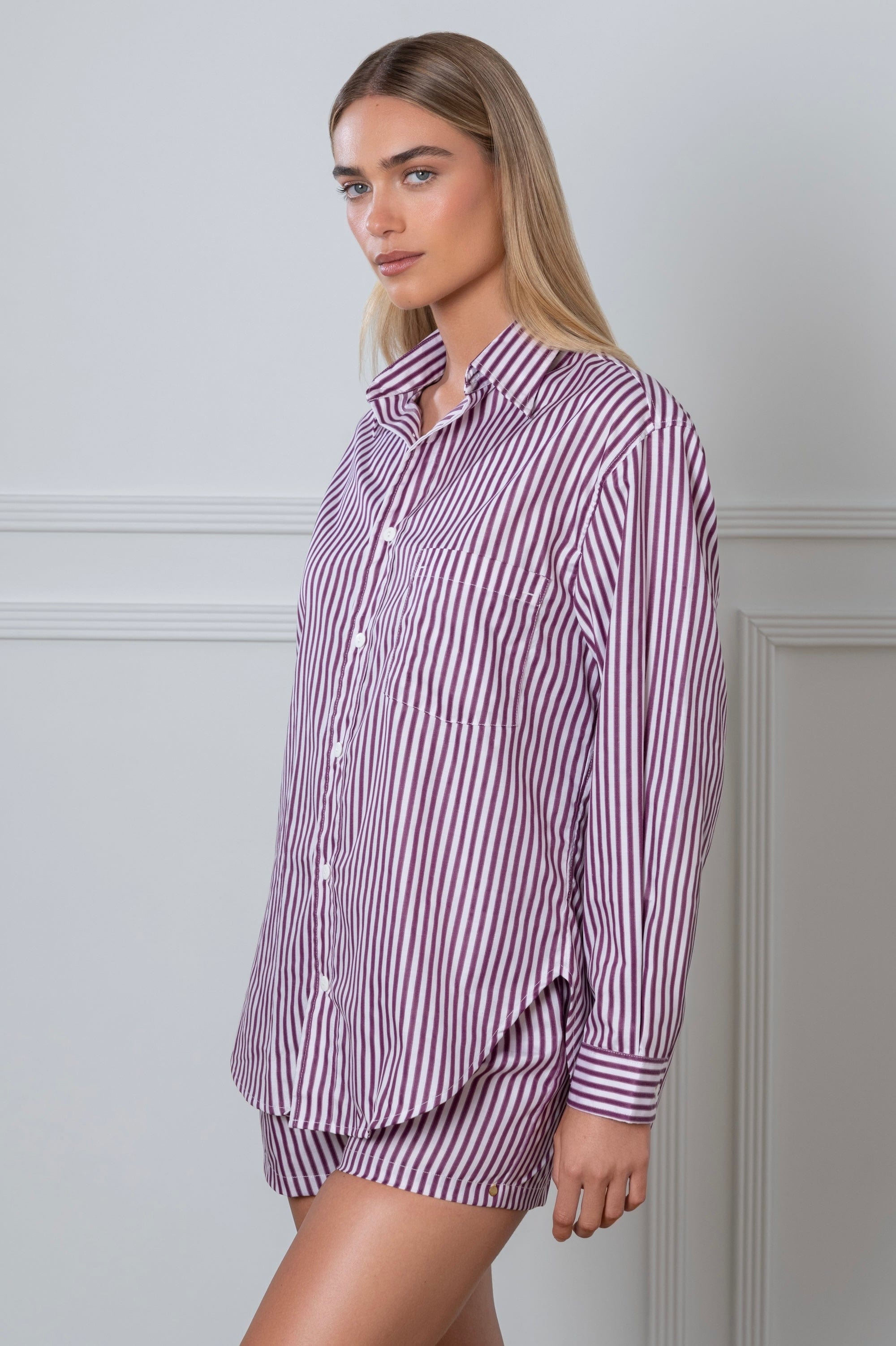 Striped Shirt Plum、mySite、bengalsvssteelers
