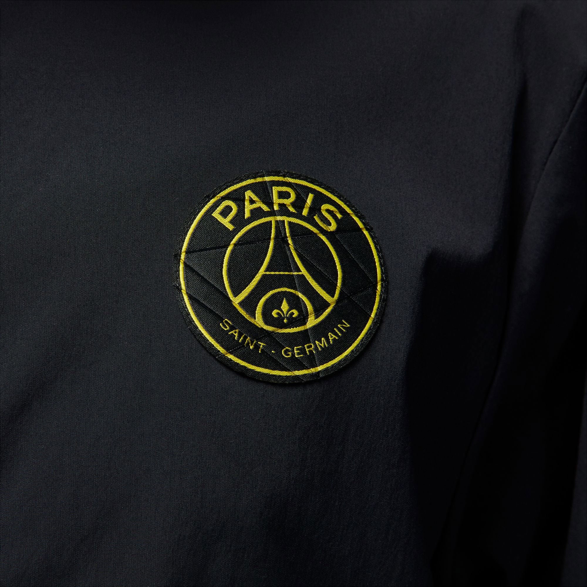 Nike Men's PSG 2023/24 Woven Jacket Black/Yellow、mySite、noshort