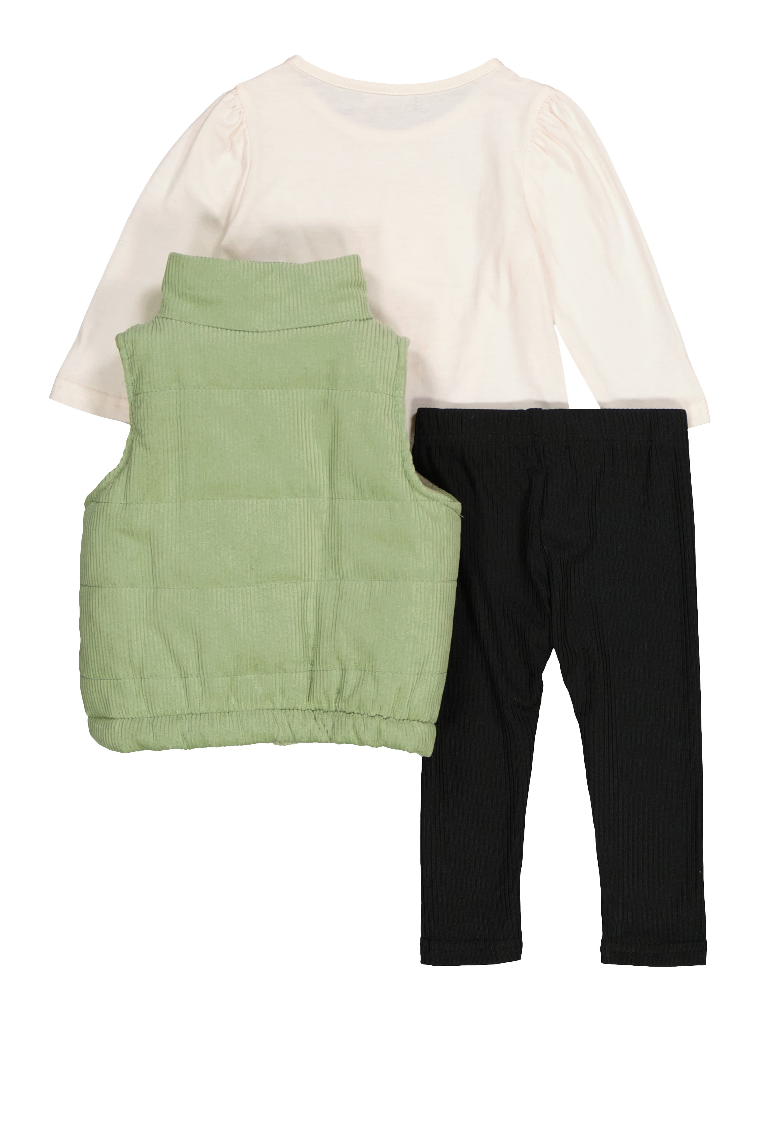 Baby Girls 12-24M Little Princess Tee with Vest and Leggings、mySite、camillekostekn