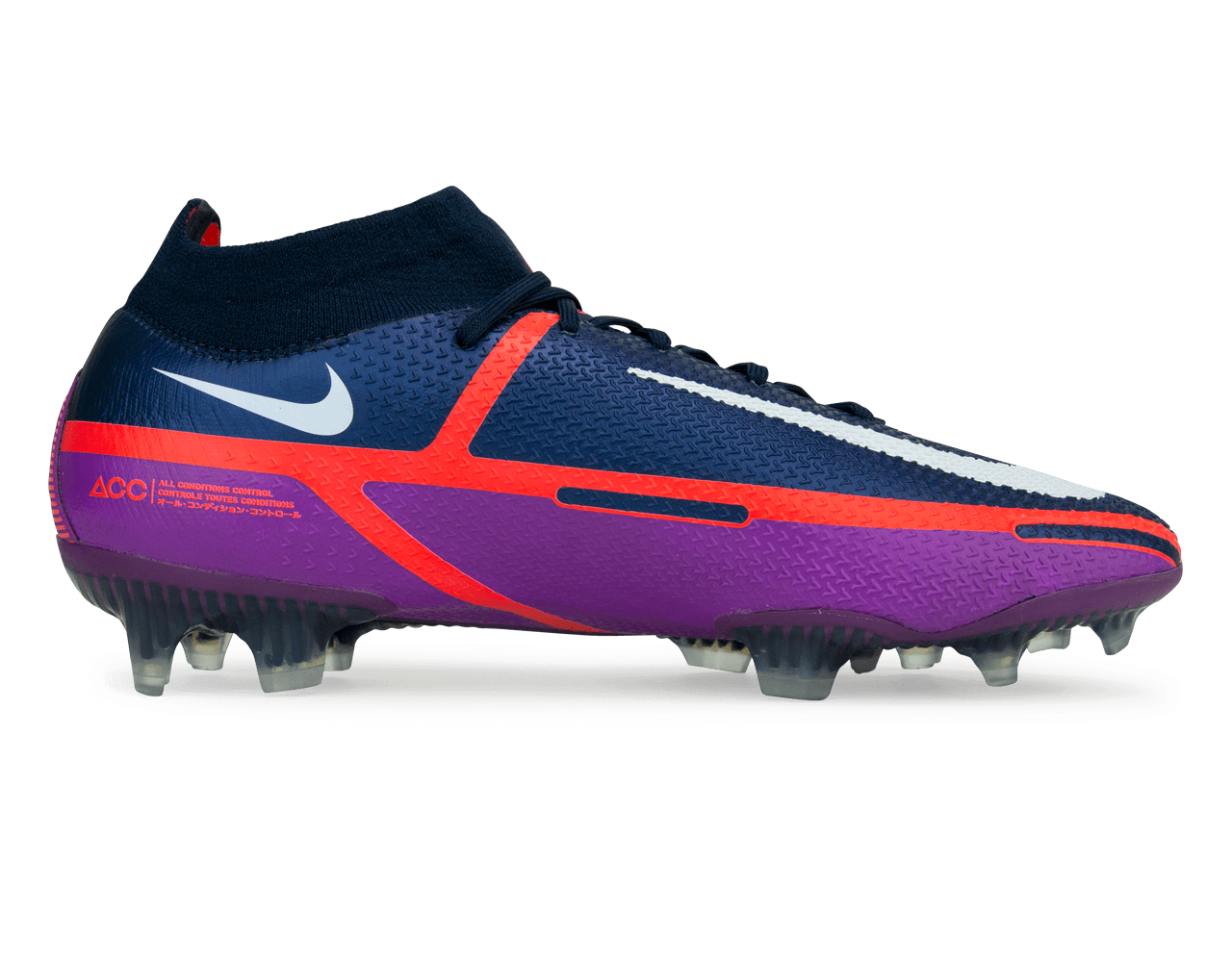 Nike Men's Phantom GT2 DF Elite FG College Navy/White、mySite、noshort