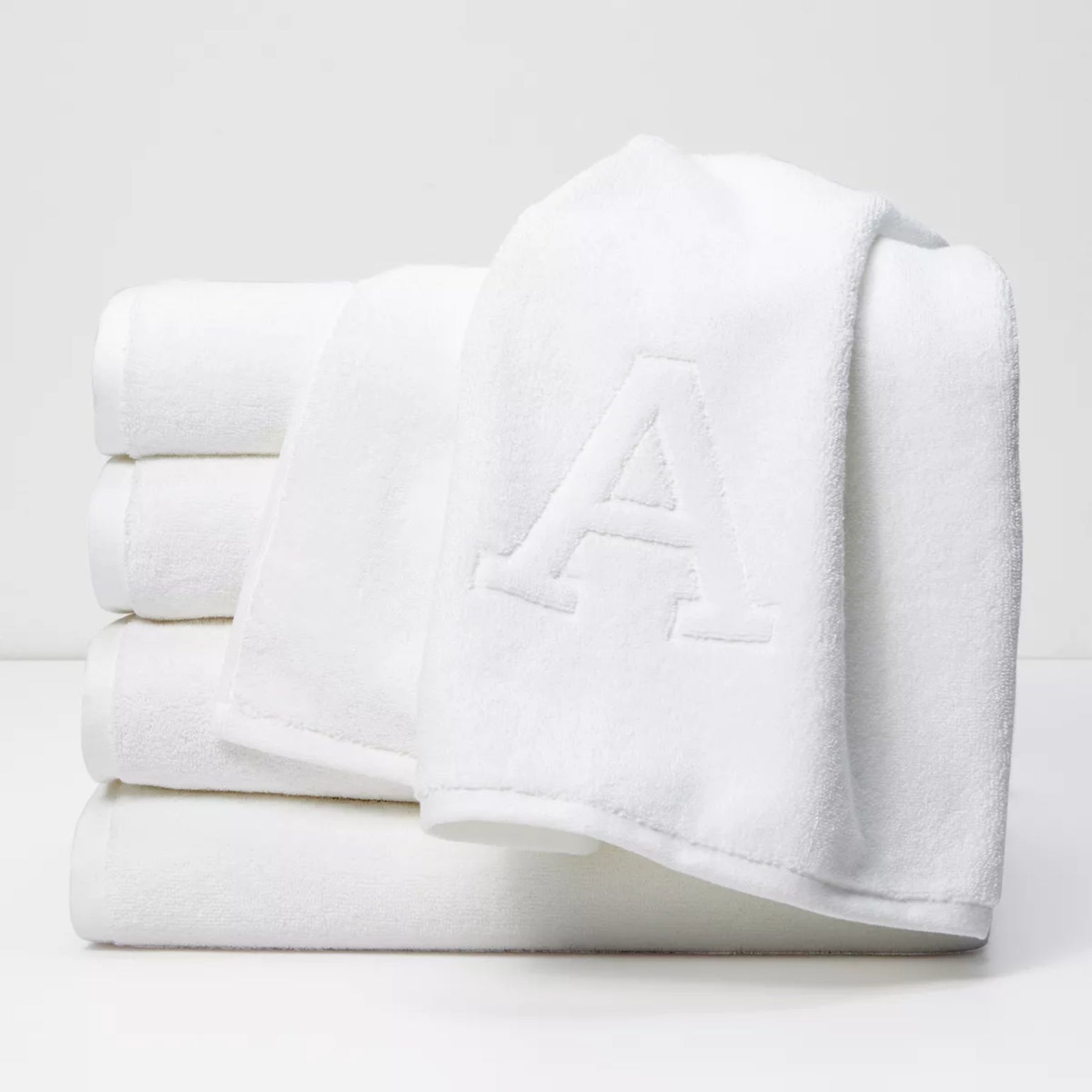  Matouk Auberge Monogrammed Hand Towel、mySite、elrpsem3k