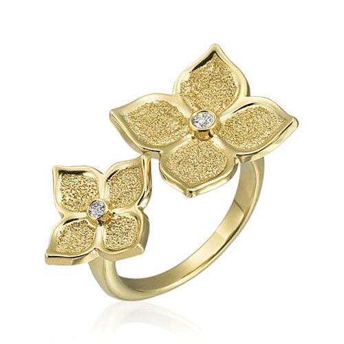 Gumuchian G. Boutique 18k Yellow Gold Diamond Lotus Ring、mySite、hinf8tx79