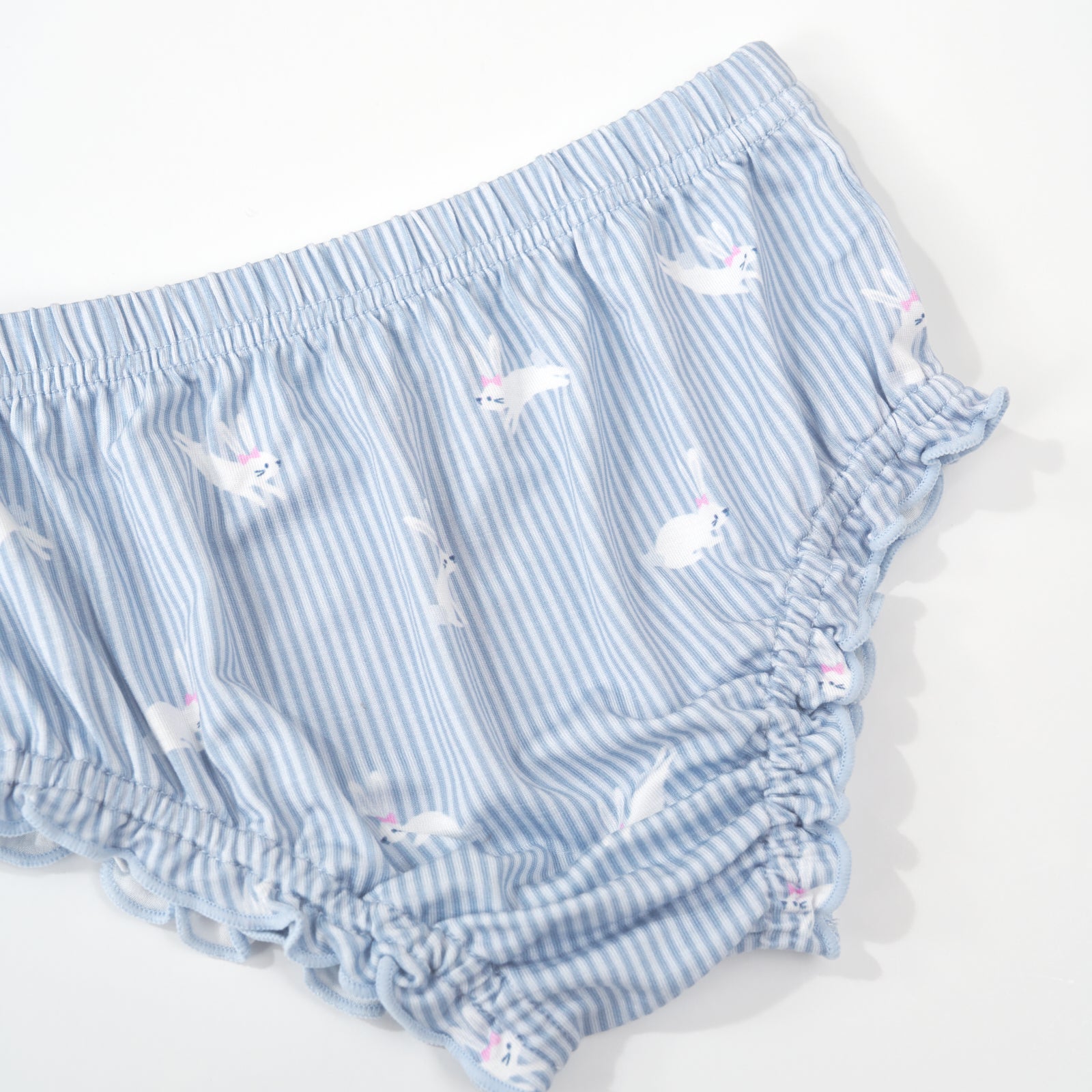 Bunny Stripe Button Down Dress with Bloomer、mySite、g9winljtr