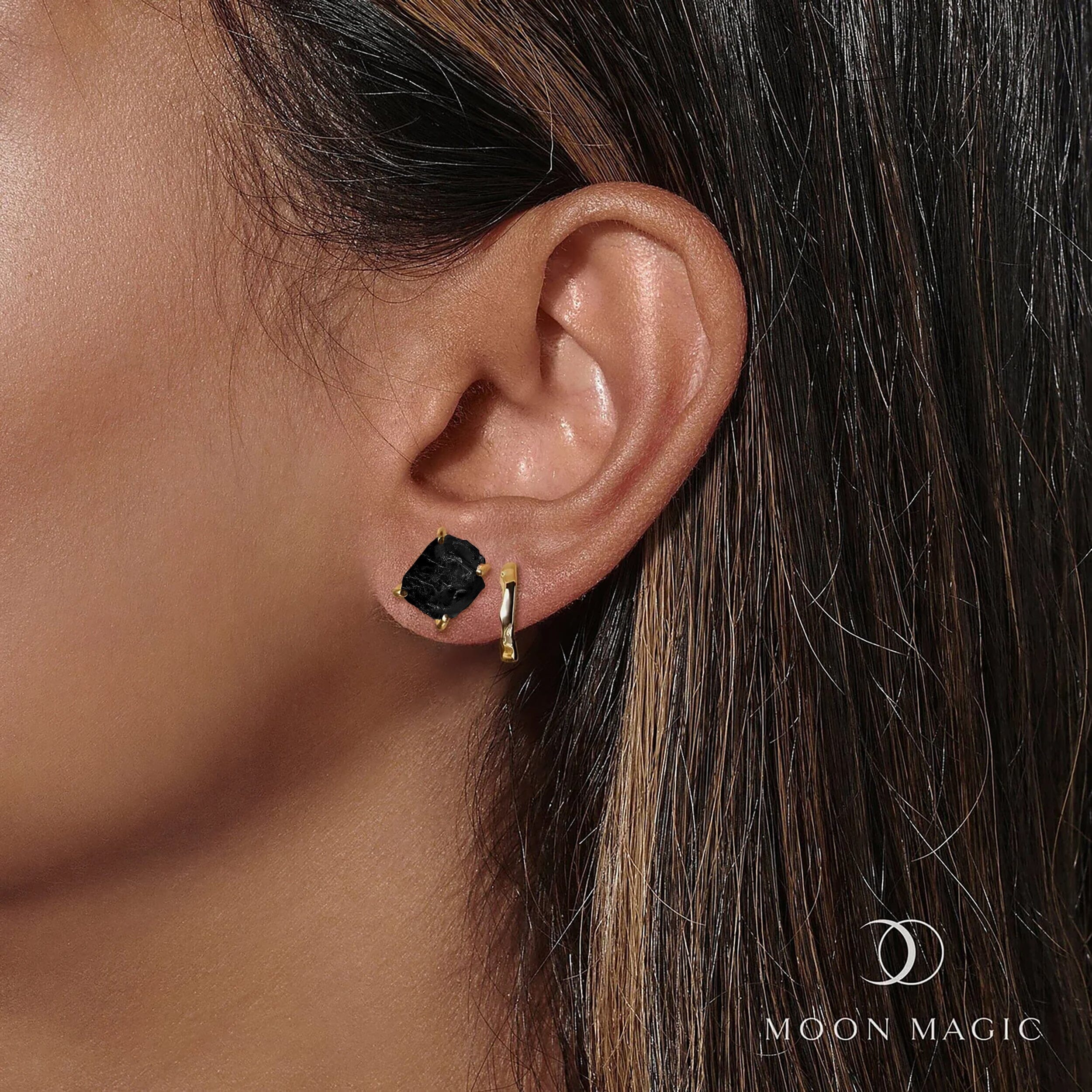 Black Obsidian Hoop Earring Set - Pure Power、mySite、hinf8tx79