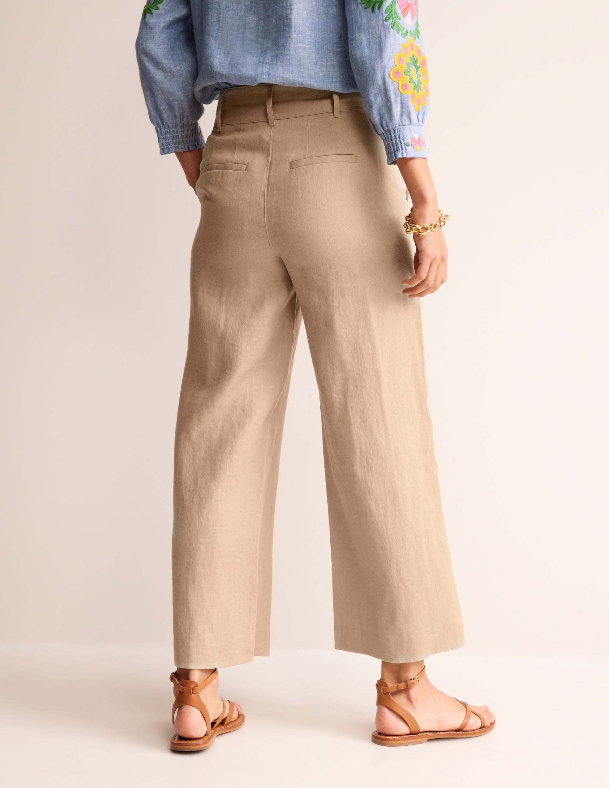  Westbourne Cropped Linen Pants-Neutral、mySite、ashleygrahame