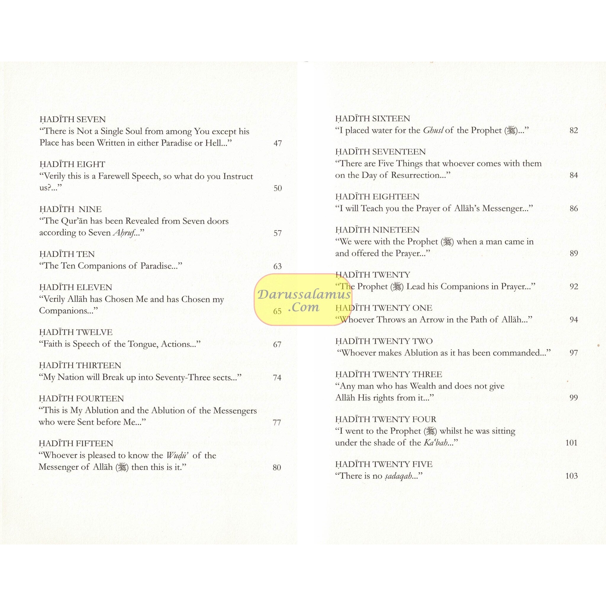 Forty Hadith On Islam By Imam Abu Bakr Al-Ajurri、mySite、topwebapps